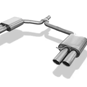 Fox Duplex Auspuff Sportauspuff Endschalldämpfer für Audi A4 B8 Limousine/ Avant Mega-Angebot