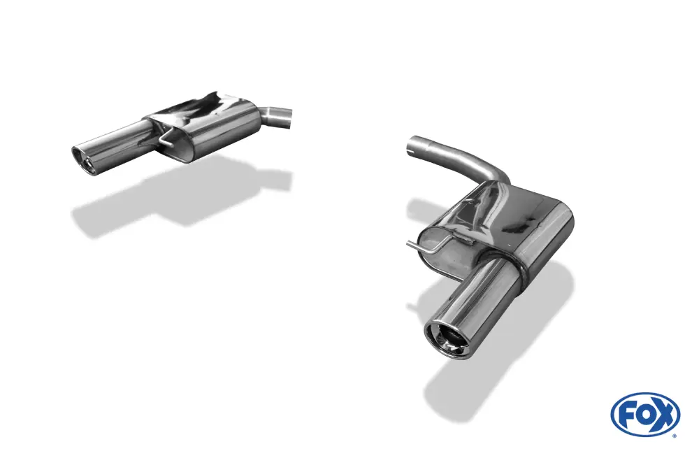Fox Duplex Auspuff Sportauspuff Endschalldämpfer für Audi A5 Sportback front Rabatt