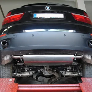 Nur Für Kurze Zeit Fox Duplex Auspuff Sportauspuff Endschalldämpfer für BMW X5 - E70 3,0l D