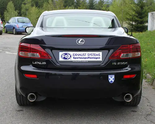 Angebot Fox Duplex Auspuff Sportauspuff Sportendschalldämpfer für Lexus IS C 250 Cabrio