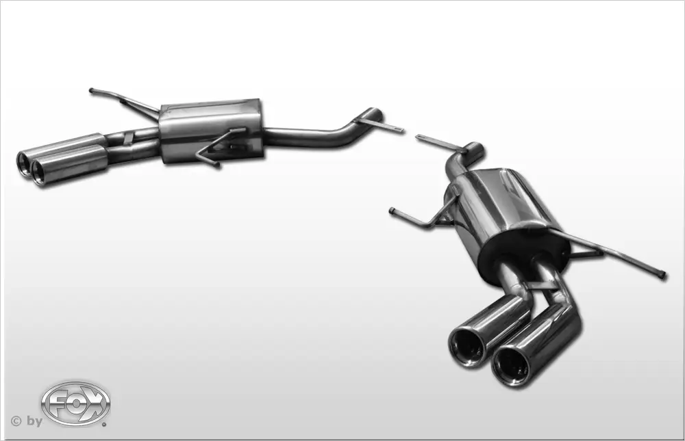 Mega-Angebot Fox Duplex Auspuff Sportauspuff Sportendschalldämpfer für Mercedes G-Klasse