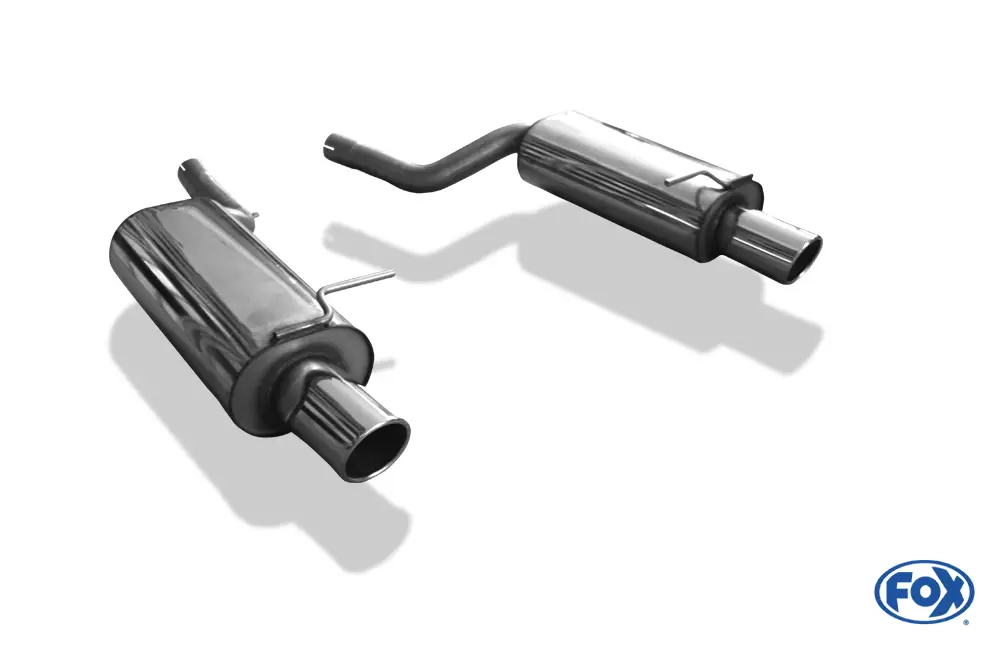 Neuheit Fox Duplex Auspuff Sportauspuff Sportendschalldämpfer für VW Passat 3B/ 3BG