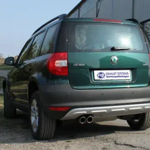 Sichere Zahlung Fox Auspuff Sportauspuff Komplettanlage für Skoda Yeti 1.8l TSI 112/118kW