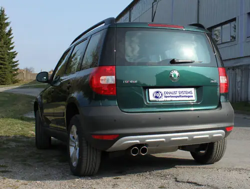 Sichere Zahlung Fox Auspuff Sportauspuff Komplettanlage für Skoda Yeti 1.8l TSI 112/118kW