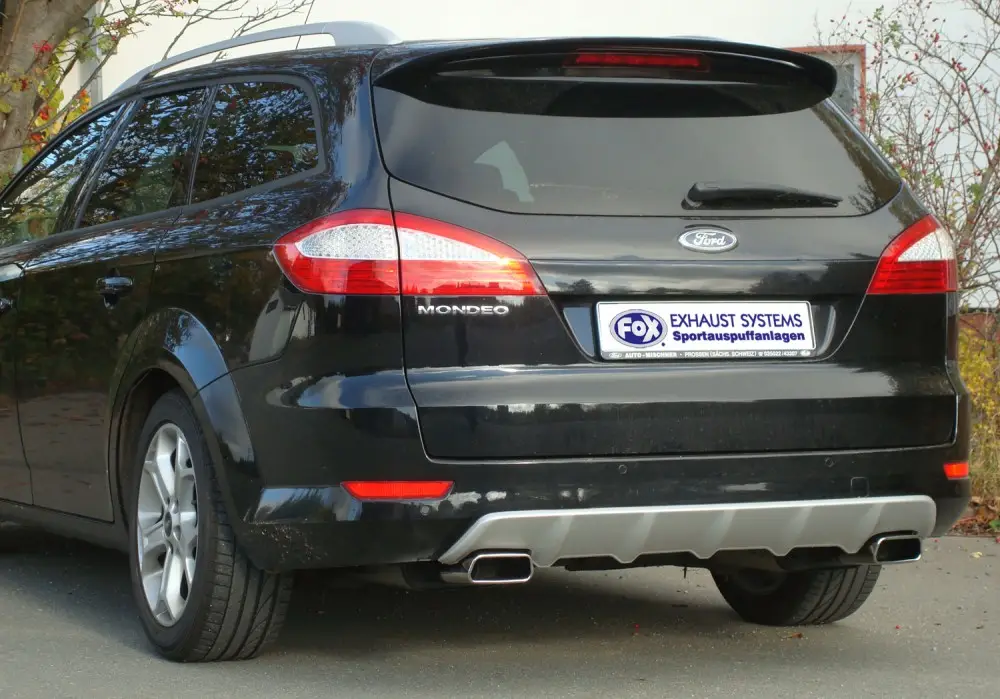 Mega-Angebot Fox Auspuff Sportauspuff Duplex Sportendschalldämpfer für Ford Mondeo IV Turnier