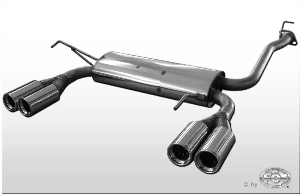 Neu Fox Auspuff Sportauspuff Duplex Sportendschalldämpfer für Honda Prelude 5 BB9