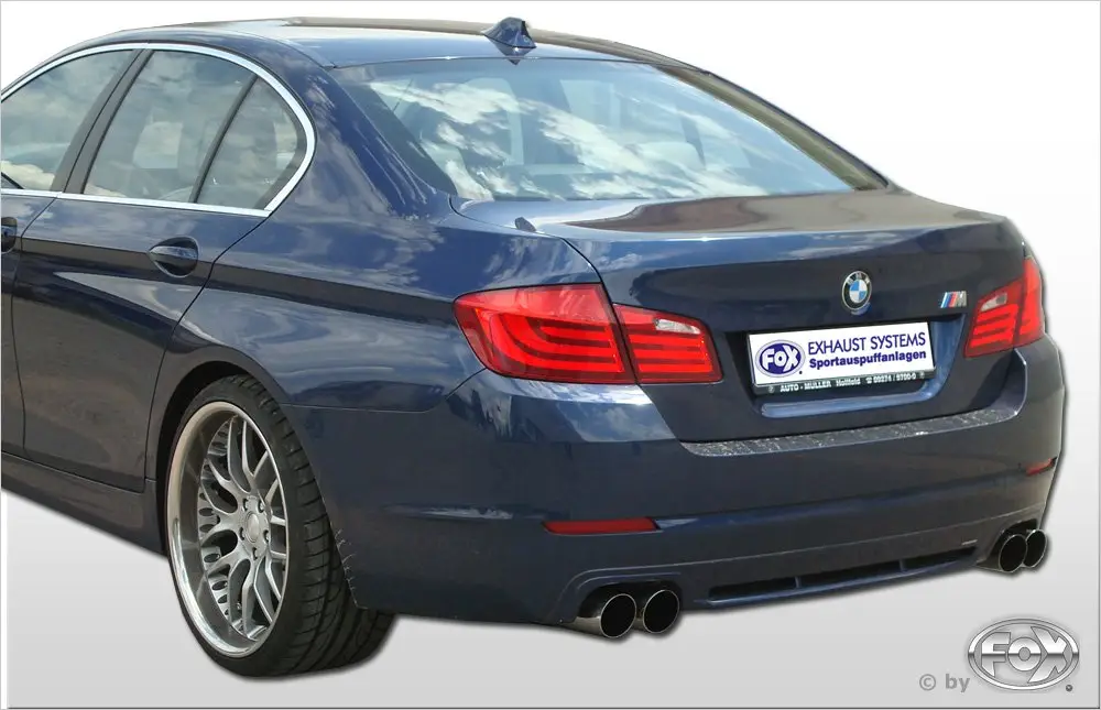 Sichere Zahlung Fox Auspuff Sportauspuff Duplex Sportendschalldämpfer für BMW F10 535d 3.0l D