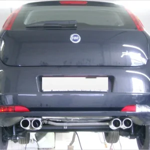 Preisreduziert Fox Auspuff Sportauspuff Duplex Sportendschalldämpfer für Fiat Grande Punto 199
