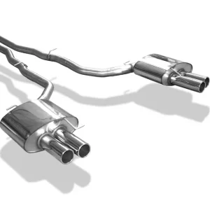 Billig Fox Auspuff Sportauspuff Duplex Sportendschalldämpfer für BMW F10/F11 525d 3.0 D