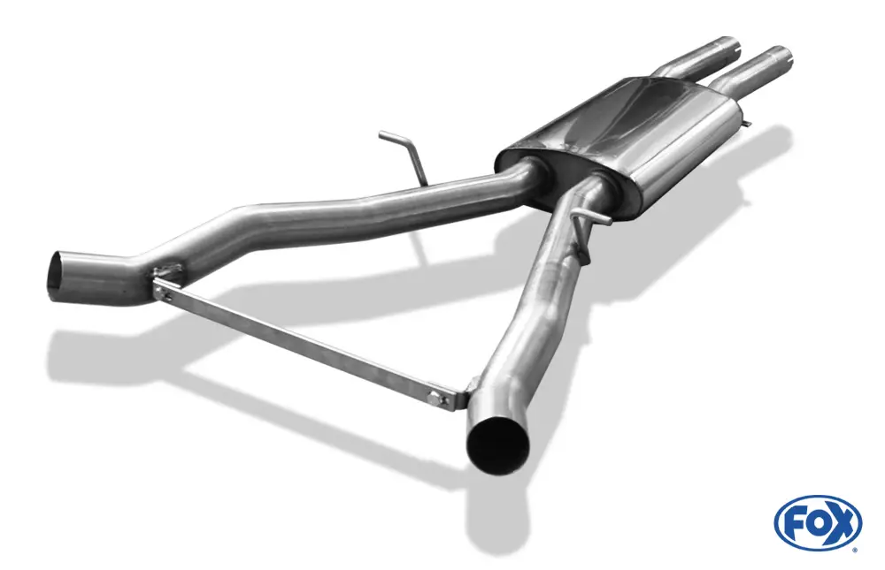 Fox Mittelschalldämpfer Auspuff Sportauspuff für BMW E63/64 645/650 4,4l 245kW Nur Heute
