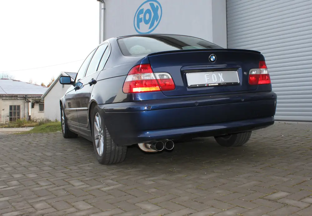 Fox Auspuff Sportauspuff Sportendschalldämpfer für BMW E46 320/323/328 Limo Expressversand