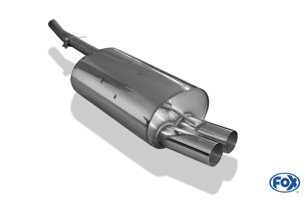 Sonderangebot Fox Auspuff Sportauspuff Sportendschalldämpfer für BMW E46 320d Limo/ Touring