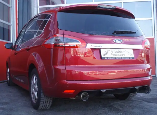Nur Für Kurze Zeit Friedrich Motorsport 70mm Duplex Sportauspuff Anlage für Ford S-Max ab 05/2010
