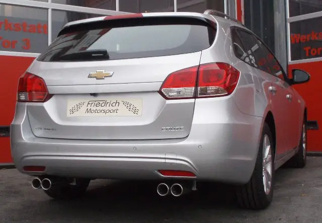 Geprüft Friedrich Motorsport Gruppe A Duplex Sportauspuff für Chevrolet Cruze Station