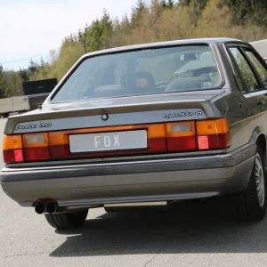 Neu Fox Auspuff Sportauspuff Komplettanlage für Audi 80/90 quattro 81 Facelift 1.8l