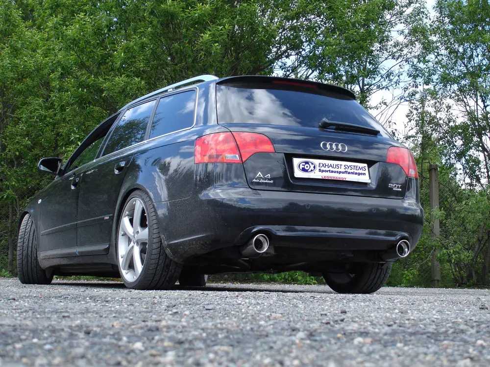 Fox Duplex Auspuff Sportauspuff Komplettanlage für Audi A4 quattro B7 Limo/ Sale
