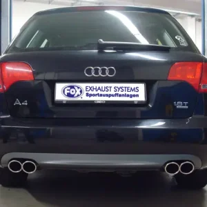 Neue Ware Fox Duplex Endrohrpaar für Audi A4 B7 Limo/ Avant 1.8l T 120/140kW 2.4 120/125kW
