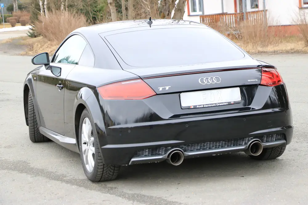 Fox Duplex Auspuff Sportauspuff Komplettanlage für Audi TT FV3 quattro 2.0l Nur Heute