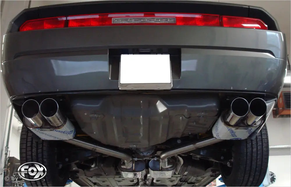 Fox Duplex Auspuff Sportauspuff Komplettanlage für Dodge Challenger 3.5l 186kW Garantierte Lieferung