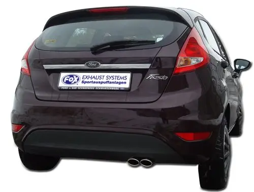 Jetzt Kaufen Fox Auspuff Sportauspuff Komplettanlage für Ford Fiesta 7 Fiesta 7 Sport 1.0l