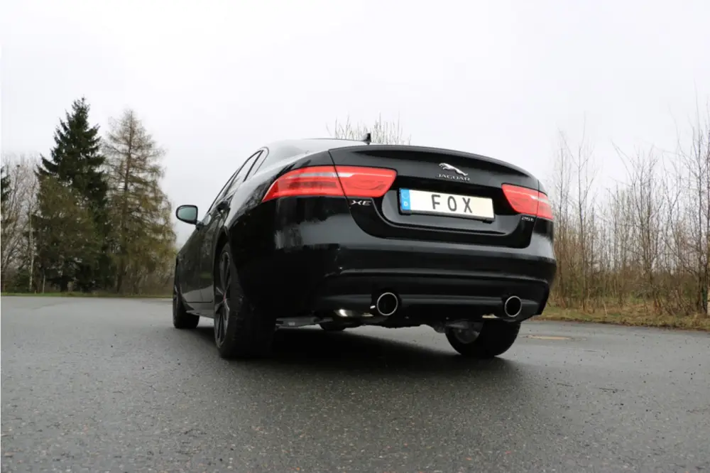 Fox Duplex Auspuff Sportauspuff Komplettanlage für Jaguar XE 2.0l 177kW ab 2015 Günstig