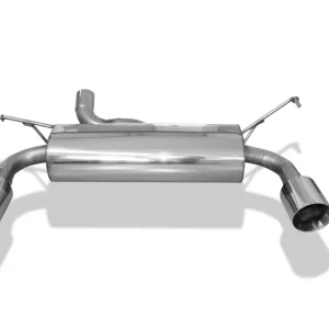 Sichere Zahlung Fox Duplex Auspuff Sportauspuff Sportendschalldämpfer für Jeep Wrangler III JK