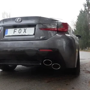 Aktuell Fox Duplex Auspuff Sportauspuff Komplettanlage für Lexus RC F 5.0l 351kW ab 2014