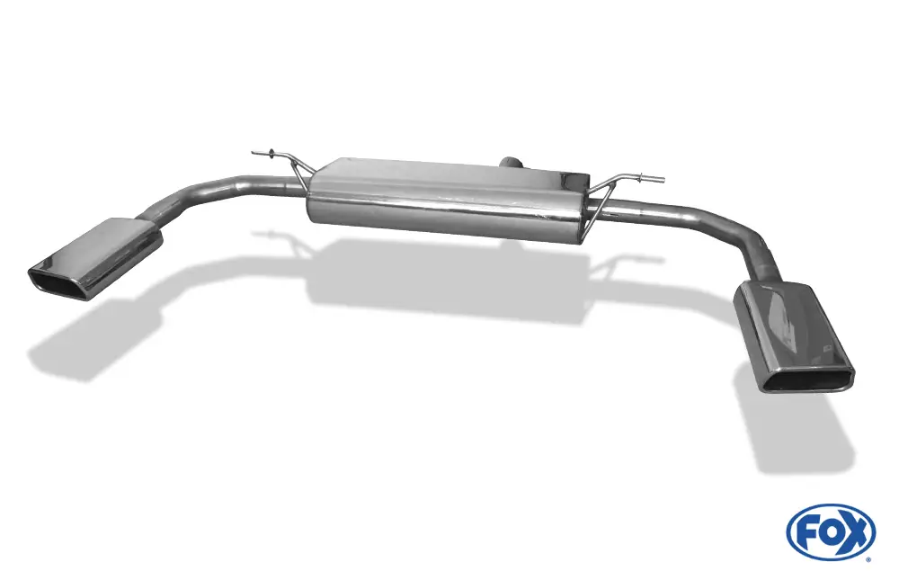 Top-Preis Fox Duplex Auspuff Sportauspuff Komplettanlage für Mercedes CLA 117 4-matic 2.0l
