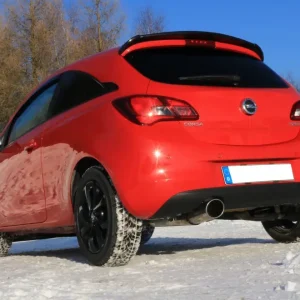 Ausverkauf Fox Auspuff Sportauspuff Sportendschalldämpfer für Opel Corsa E 1,4l Turbo