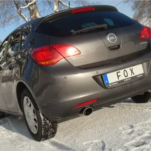 Fox Duplex Auspuff Sportauspuff Sportendschalldämpfer für Opel Astra J Limo 1.4l Markenprodukt