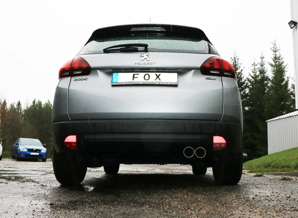 Kracherpreis Fox Auspuff Sportauspuff Komplettanlage für Peugeot 2008 1.2l 60W