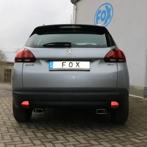 Fox Duplex Auspuff Sportauspuff Komplettanlage für Peugeot 2008 1.2l 60W Direkt Vom Hersteller