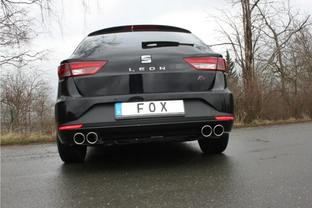 Sonderangebot Fox Duplex Auspuff Sportauspuff Komplettanlage für Seat Leon ST 5F 1.4l ab 2012