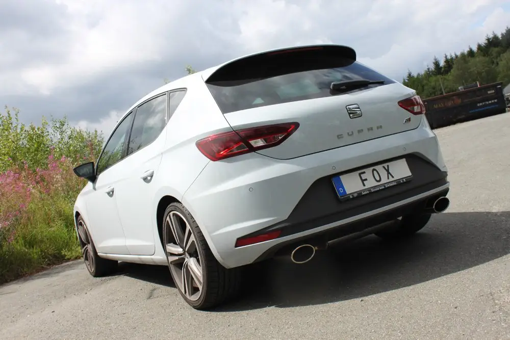 Direkt Vom Hersteller Fox Duplex Auspuff Sportauspuff Komplettanlage für Seat Leon 5F Cupra 2.0 213kW