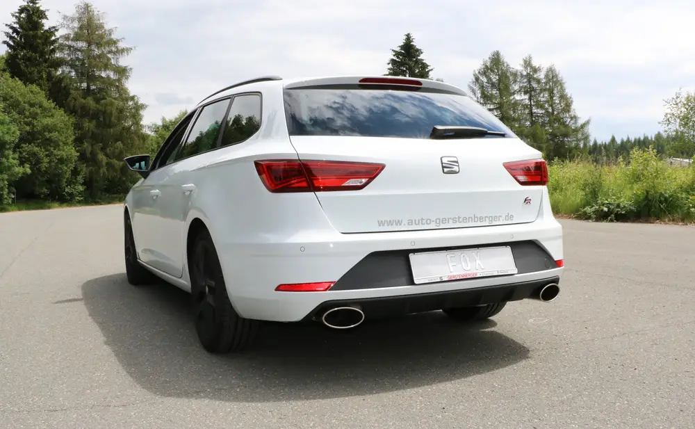Fox Duplex Auspuff Sportauspuff Komplettanlage für Seat Leon ST 5F 1.4l ab 2012 Billig