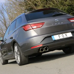 Fox Auspuff Sportauspuff Sportendschalldämpfer für Seat Leon ST 5F 1.4l ab 2012 Sonderangebot