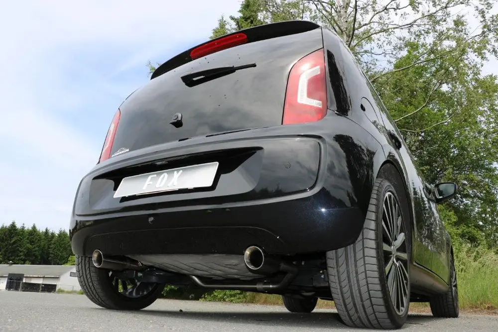 Fox Duplex Auspuff Sportauspuff Endrohrsystem für Seat Mii/ Skoda Citigo/ VW UP Online Kaufen