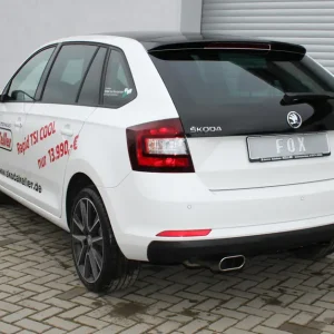 Fox Auspuff Sportauspuff Komplettanlage für Skoda Rapid Spaceback 1.4 90kW 1.4l Solange Der Vorrat Reicht