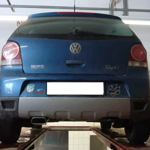 Jetzt Kaufen Fox Auspuff Sportauspuff Komplettanlage für VW Polo 9N Cross 1.2l 40/44/47/51kW