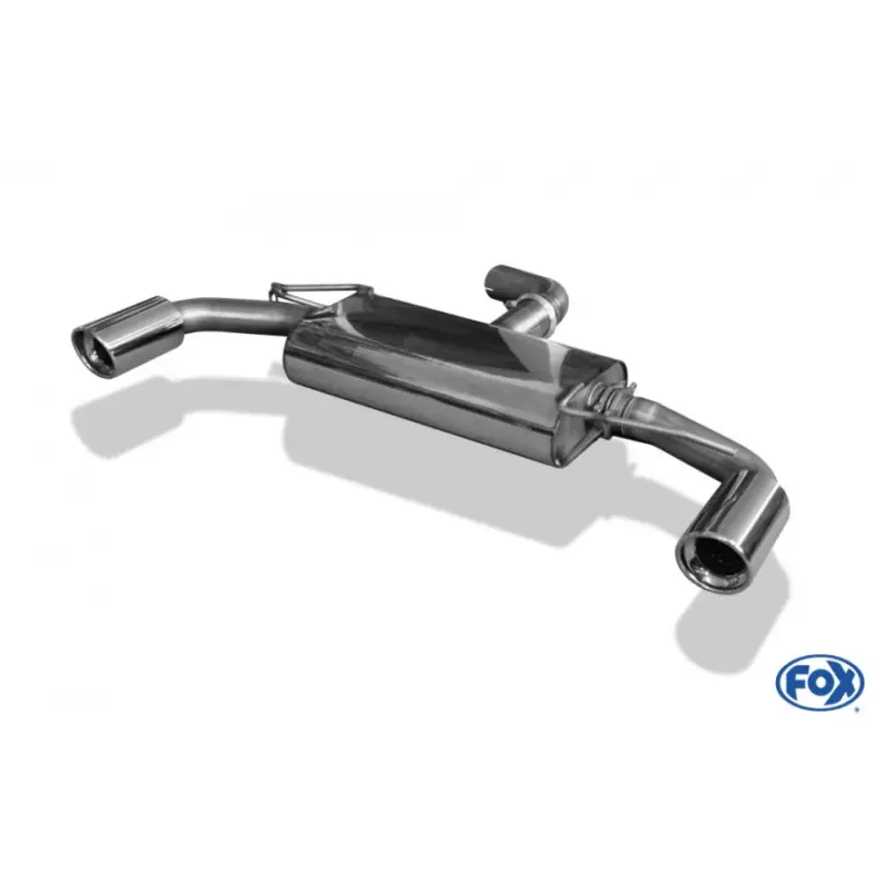 Sichere Zahlung Fox Duplex Auspuff Sportauspuff Komplettanlage für VW Golf VI 1.2l 63/77kW 1.4l
