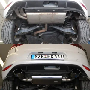 Wochenendangebot Fox Duplex Auspuff Sportauspuff Sportendschalldämpfer für VW Golf 7 1.2l ab 2013