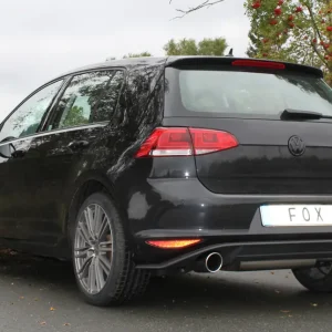Fox Duplex Auspuff Sportauspuff Sportendschalldämpfer für VW Golf VII GTI 2.0l Sonderangebot