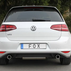 Fox Duplex Auspuff Sportauspuff Sportendschalldämpfer für VW Golf VII GTI 2.0l Direkt Vom Hersteller