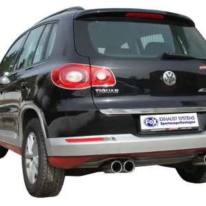 Neue Ware Fox Duplex Auspuff Sportauspuff Komplettanlage für VW Tiguan I 4motion 5N 1,4l