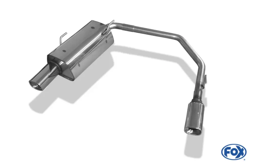 Saisonangebot Fox Duplex Auspuff Sportauspuff Komplettanlage für Peugeot 206 Limo/ CC 1.6 16V