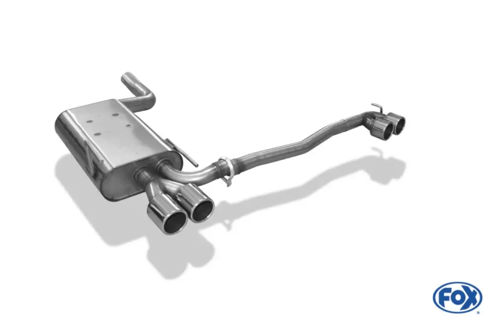 Wochenendangebot Fox Duplex Auspuff Sportauspuff Komplettanlage für Mercedes CLK 208 2,0l K