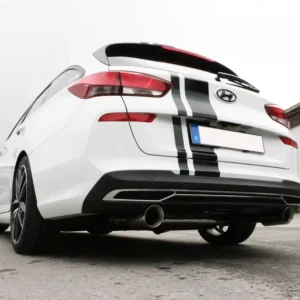 Günstig Fox Duplex Auspuff Sportauspuff Komplettanlage für Hyundai i30 PDE Kombi 1,4l