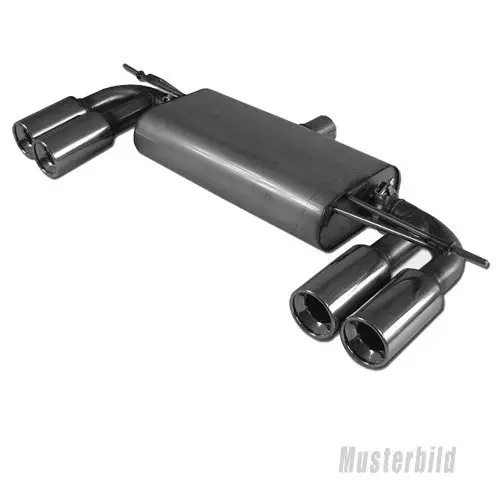 Echt Fox Duplex Auspuff Sportauspuff Sportendschalldämpfer für Opel Vectra B J96
