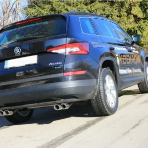 Fox Duplex Auspuff Sportauspuff Sportendschalldämpfer für Skoda Kodiaq 4x4 1,4l Beliebt