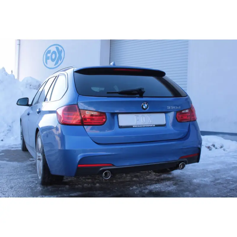 Fox Duplex Auspuff Sportauspuff Sportendschalldämpfer für BMW F30/31 330d 3.0l D Neue Ware